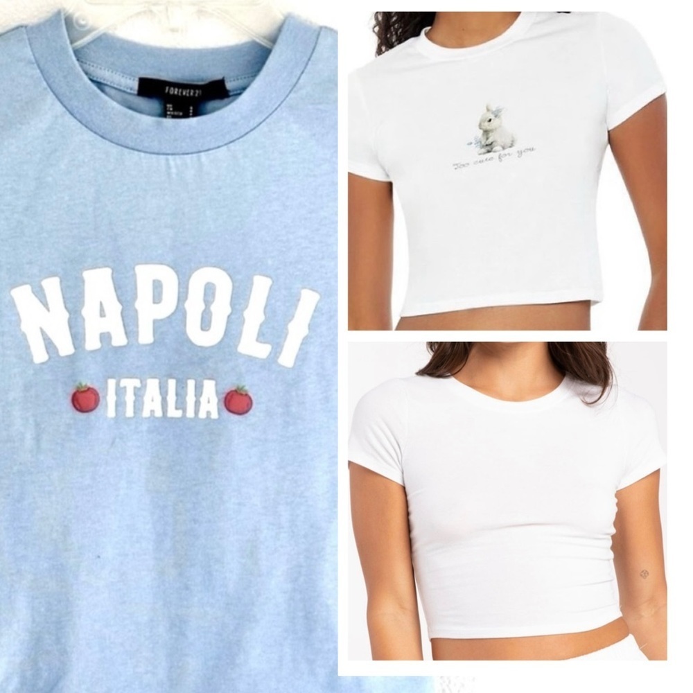 Bundle of School Girl Girlhoodcore Baby Tees